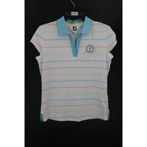 Footjoy  Regions Traditional Greystone Logo Sz S Golf Shirt Womens